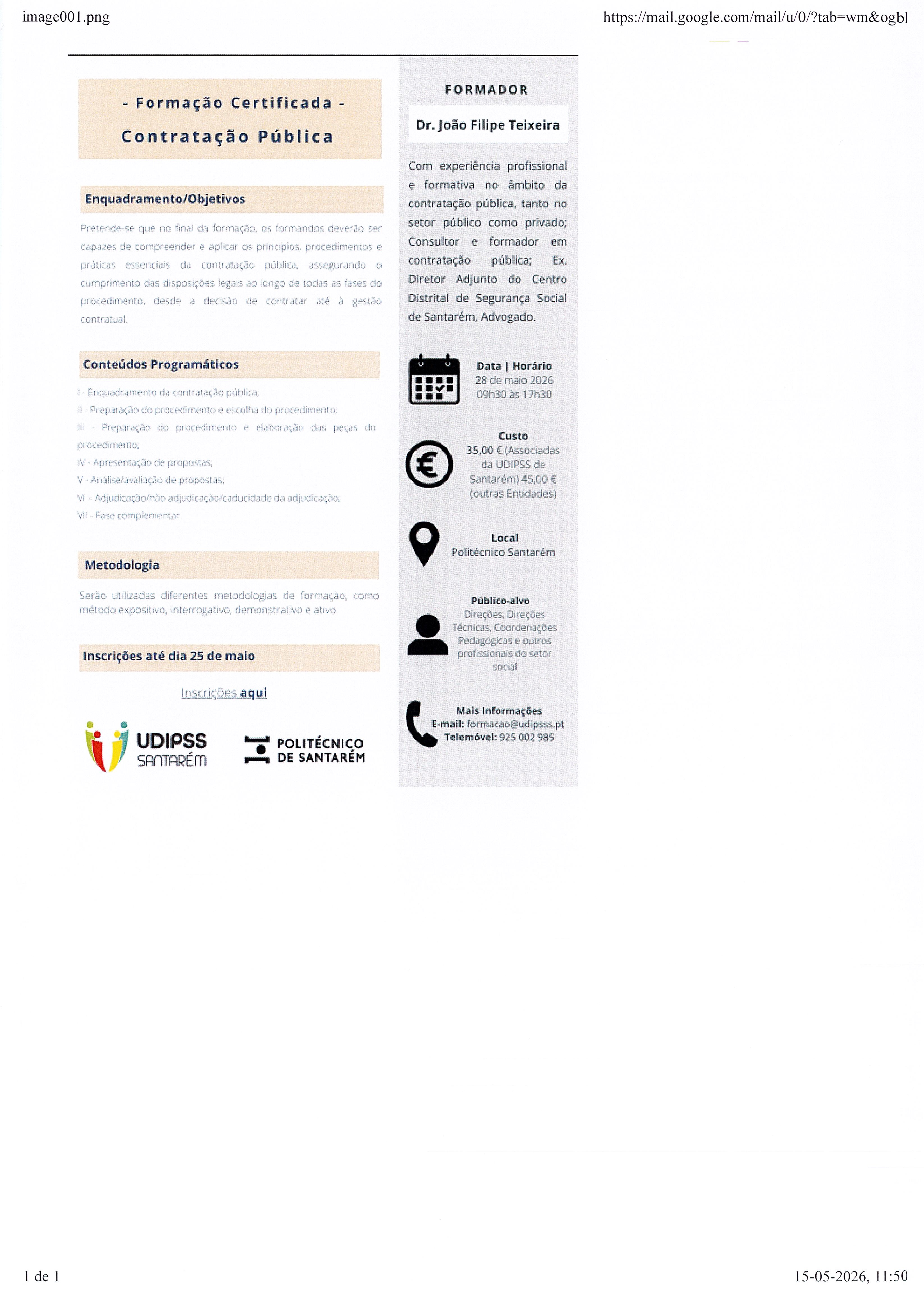 FORMAÇÃO CERTIFICADA